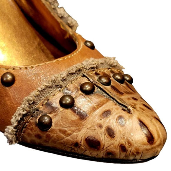 Apepazza leather studded heels 3 inch size 8 - Picture 5 of 8